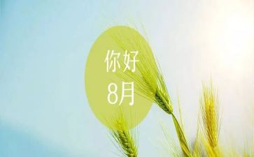 一至八月份工作总结5篇