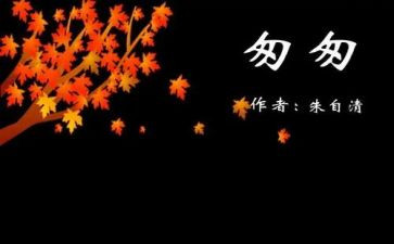 匆匆作文800字6篇