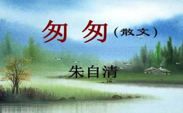 《匆匆》读后感最新5篇
