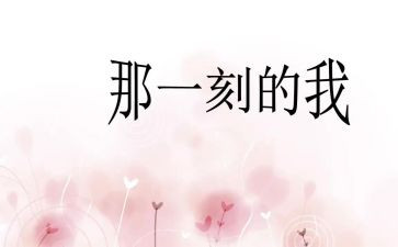()的那一刻作文优秀8篇