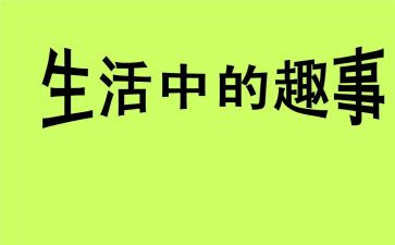 作文的趣事500字模板8篇