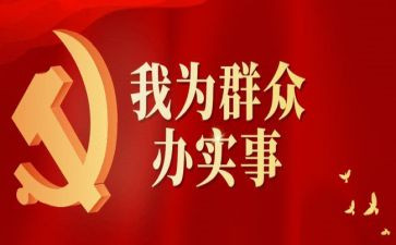 为民办实事的工作总结7篇
