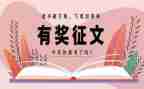 征文比赛活动策划5篇